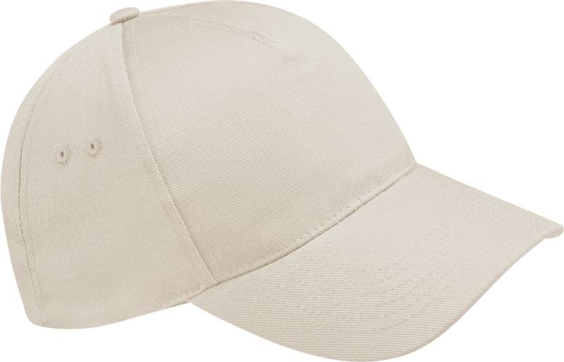 Beige 5-Panel-Kappe